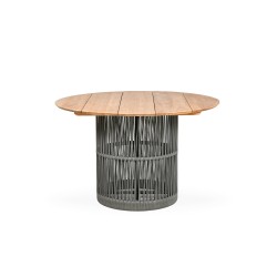 ARU – OUTDOOR ROUND DINING TABLE – TEAK – NATURAL